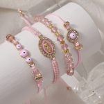 Devil's Eye Bracelet Handwoven Adjustable Bracelet Set Of 4