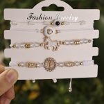 European And American Popular Accessories, Oval Shaped Virgin Mary Bracelet, Handcrafted Woven Horse Rainbow Thread Bracelet, Couple Bracelet