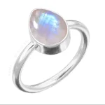 Pearlish Rounded Triangle Shaped Fancy Cup Ring